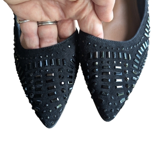 Donald J. Pliner black d'Orsay pointy flats sz 7.5 - Picture 6 of 7